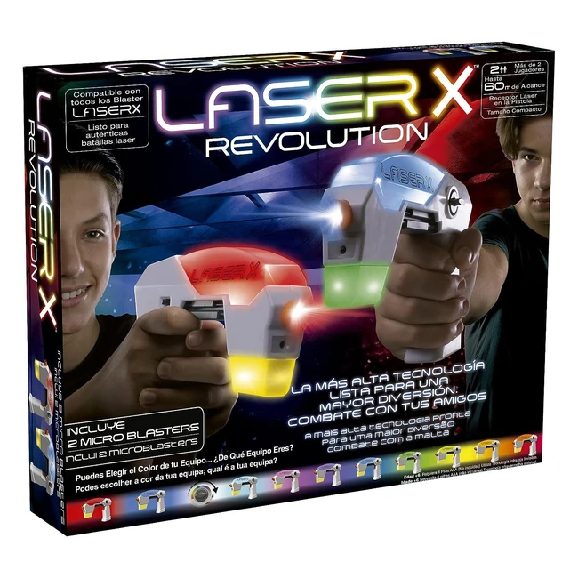 Laser X Micro B2 Blaster - Localiza, Recarga y Dispara a tus Oponentes - 60 Metros