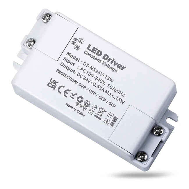 Trasformatore LED 24V Alimentatore 15W 630mA - Affidabile e Compatibile