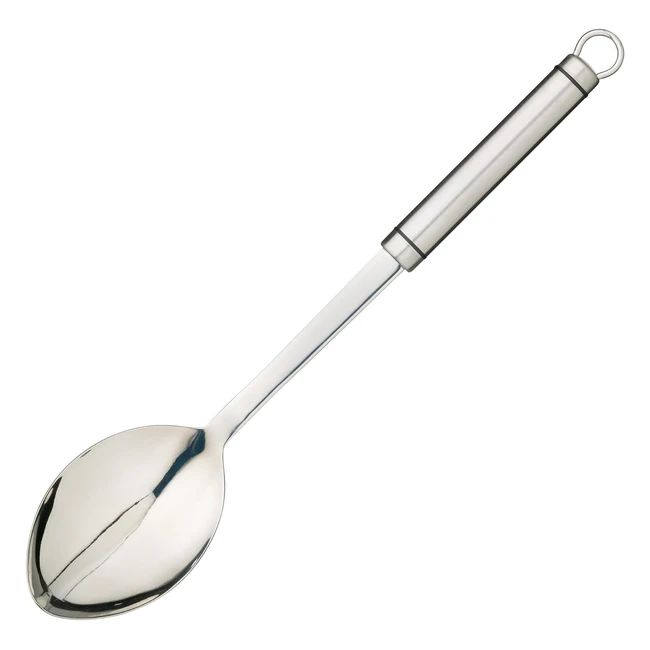 KitchenCraft KCProps Professional Cooking Spoon - Stainless Steel - 35 cm - Silv