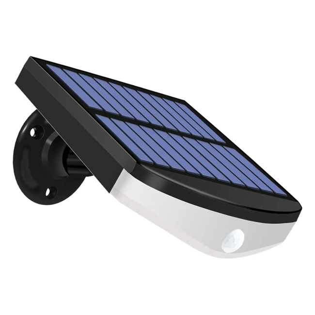 Luce Solare LED Esterno Mixnon 1pz 3 Modalità 1200mAh Sensore di Movimento per Luci 360° Regolabile Ricarica Solare con Telecomando