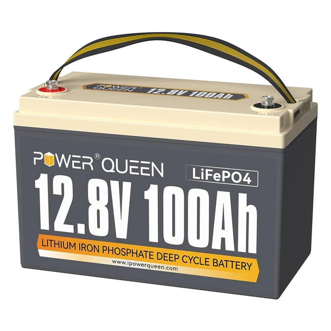 Batera de litio Power Queen 12V 100Ah referencia 1280Wh con BMS de 100A
