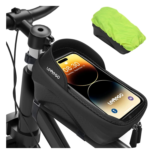 Support téléphone vélo étanche avec housse de pluie - Grande capacité - Écran tactile - Sous 72 pouces