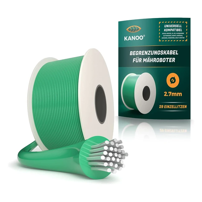 Câble robot tondeuse Kanoo - Compatible universellement - Cuivre de qualité - 150m