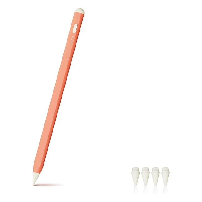 Stylet Orange Compatible avec Apple Pencil pour iPad 2018-2022  Rejet de la Pau