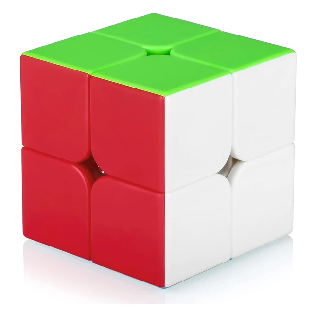 Cubo de velocidad 2x2 sin pegatinas Toyess - Regalo de rompecabezas