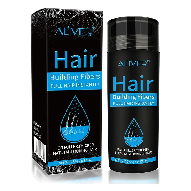 Hair Building Fibers Dark Brown - Natural Hair Powder Spray for Men and Women - Conceal Hair Loss and Thinning - Instantly Fuller and Thicker Hair