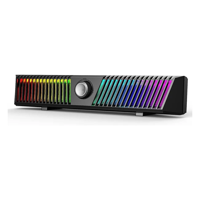 Altoparlanti Bluetooth Computer Sound Bar RGB con Subwoofer - Alta Qualità Audio