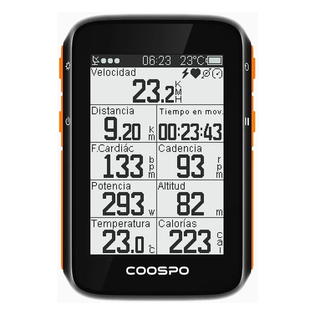 Ciclocomputer GPS Bluetooth 50 ANT Coospo BC200 - Impermeabile IP67