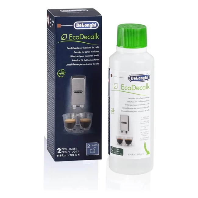 Decalcificante Delonghi DLSC202 Ecodecalk 200 ml - Rimozione Calcare Rapida ed Efficace