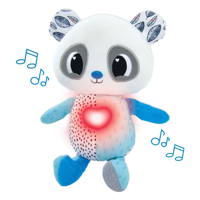 Lamaze Soothing Heart Panda - Newborn Baby Toy with Calming Lullabies and Soft Glow