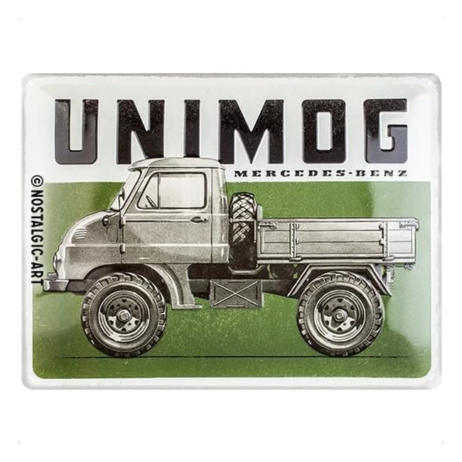 NostalgicArt Daimler Truck Unimog 23338 Blechschild - Geschenkidee fr Autofans