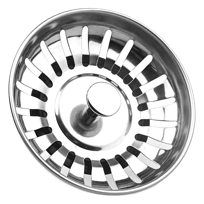 Tomario Kitchen Sink Strainer Plug Stainless Steel | Thicken | 78mm Hole Diameter