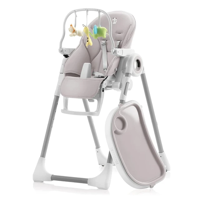Sweety Fox Folding High Chair for Babies and Toddlers - Adjustable Heights - Easy to Clean