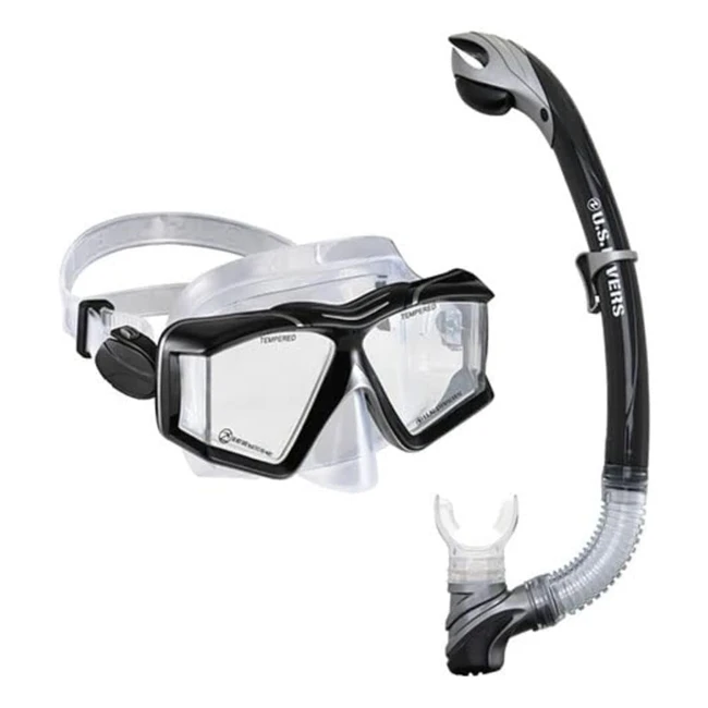 US Divers Combo Sideview II Black Silver - Explore the Underwater World with Com