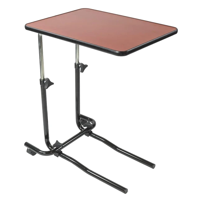 NRS Healthcare M01278 Overbed and Chair Table - Tilting and Adjustable - Ideal for Mealtimes and Hobbies