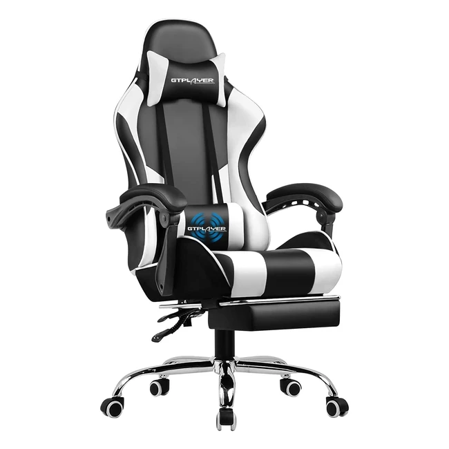GTPLAYER Gaming Stuhl mit Massagefunktion - Ergonomischer Gamer Stuhl mit Fust