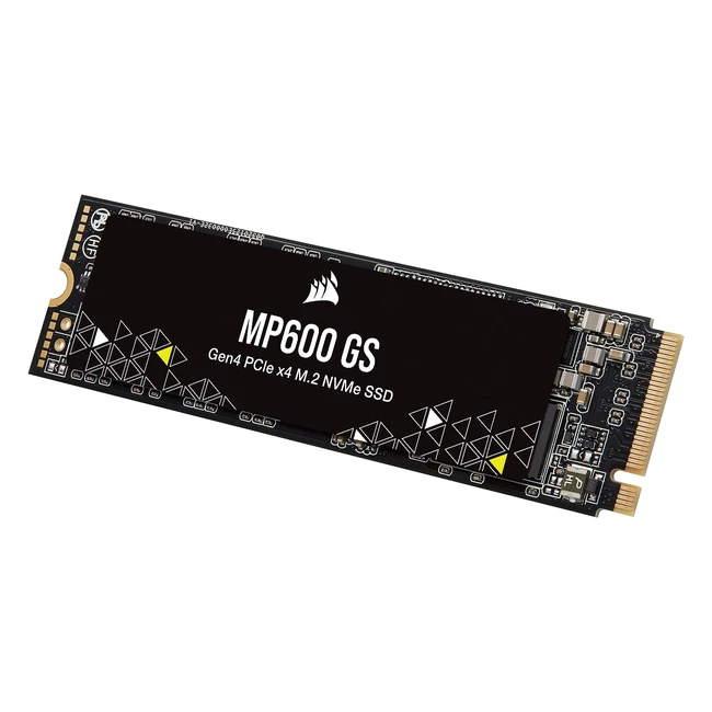 Corsair MP600 GS 2 TB PCIe Gen4 x4 NVMe M.2 SSD - Bis zu 4800 MB/s - Ideal für PCIe 4.0 Notebooks
