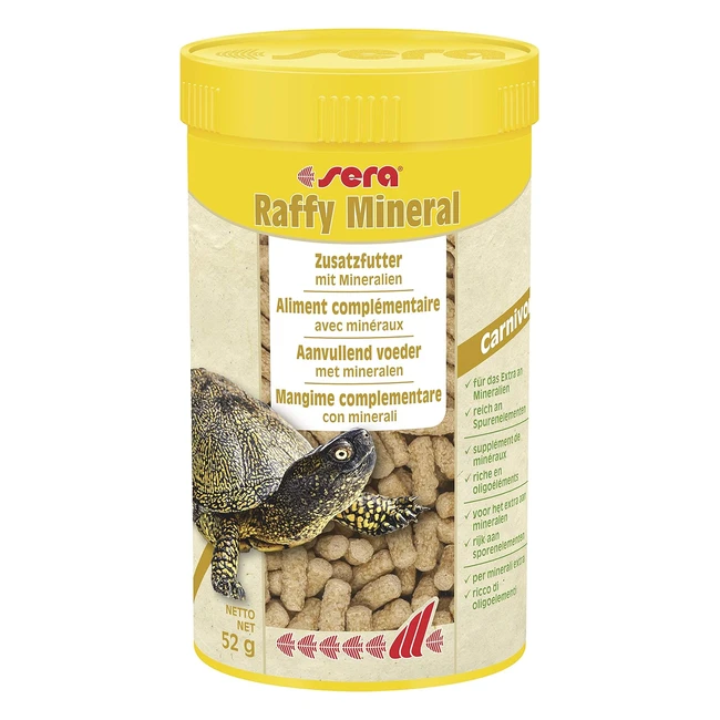 Sera Raffy Mineral - Mangime Complementare per Tartarughe e Rettili - 250 ml