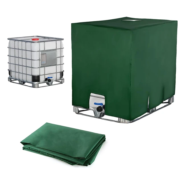 Housse de protection réservoir IBC 1000L - Anti-poussière, anti-UV - Vert