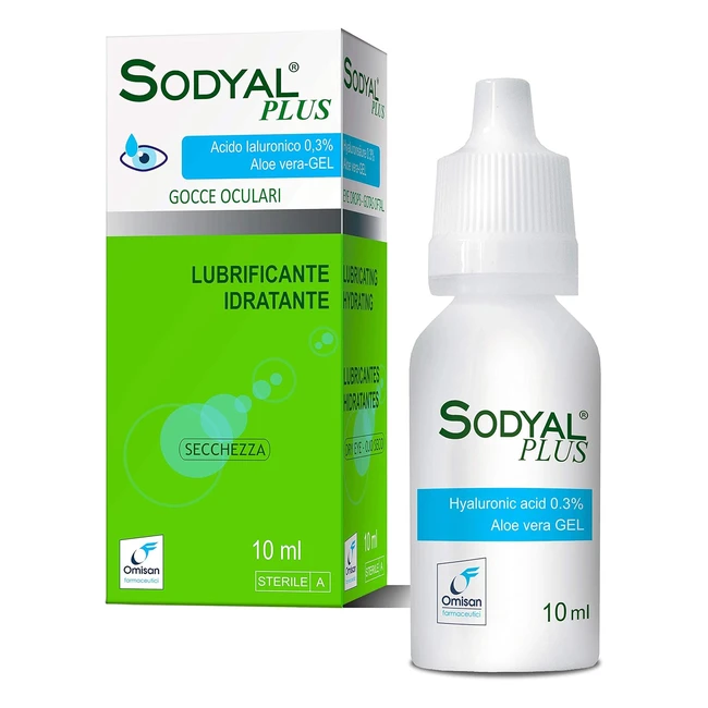 Sodyal Plus Gocce Oculari con Acido Ialuronico 10ml - Lubrificazione e Idratazio