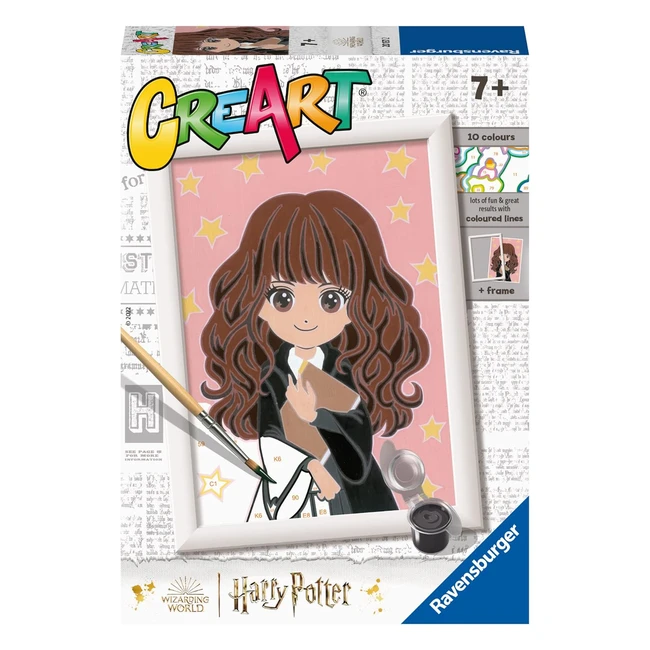 Kit de pintura por números Ravensburger Creart Serie E Harry Potter Hermione - Para niños y niñas de 7 años