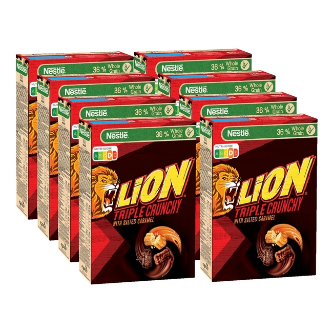 NESTL LION Triple Crunchy Churros Frhstckscerealien 8er Pack 8 x 300g