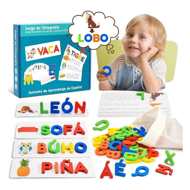 Juego Educativo Montessori para Niños - Aprender a Leer y Escribir - Tragik - Ref. 38 - Juegos Infantiles