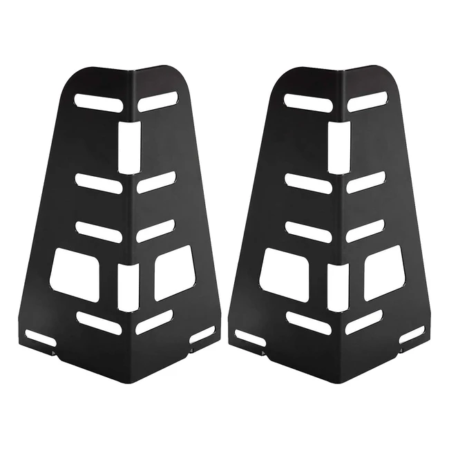 Zinus 355cm SmartBase HeadboardFootboard Brackets - Set of 2 Black
