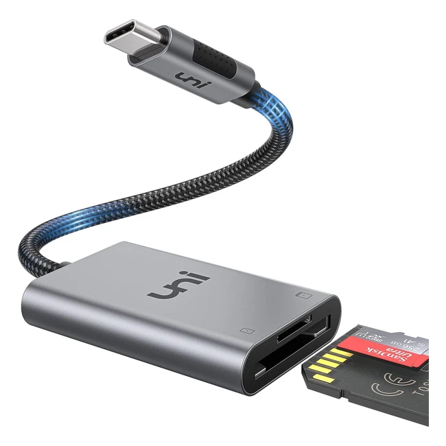 Uni SD Card Reader USB C to Micro SD Adapter 2TB Capacity for MacBook Pro/Air, iPad Pro, Android - 30% Off!