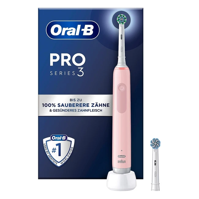 Oral-B Pro Series 3 Elektrische Zahnbrste  2 Ersatzbrstenkpfe - Pink