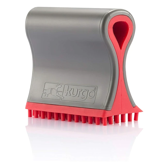 Kurgo Shed Sweeper Pet Hair Remover - Compact & Lightweight - Grey/Red