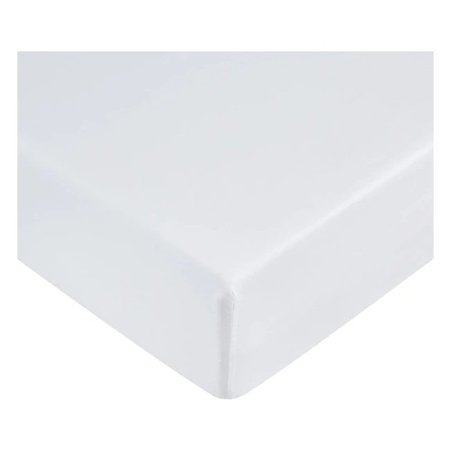 Amazon Basics Bettlaken Mikrofaser Weiß 200x200x30cm
