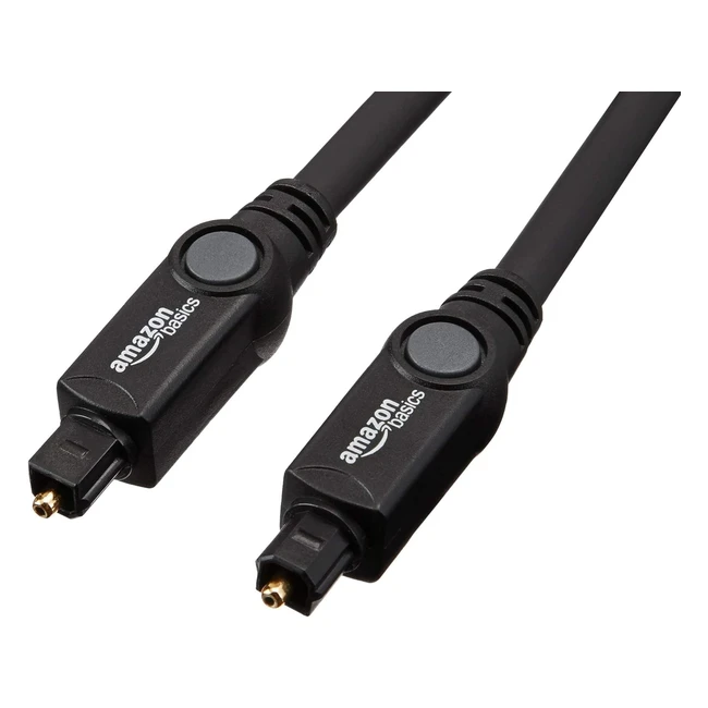 Amazon Basics Toslink Cable 6ft - High-Quality Audio Connection