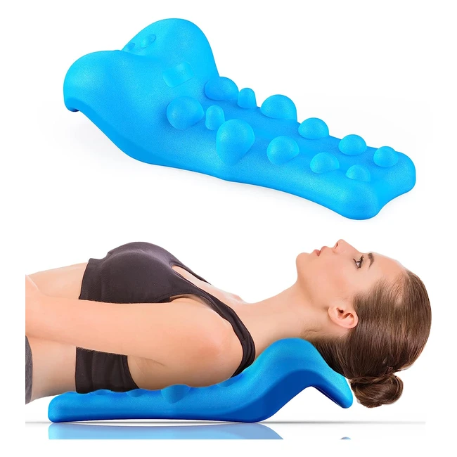 Relaxeur de cou et d'épaules avec point de massage - Soulage la douleur et améliore l'alignement de la colonne cervicale