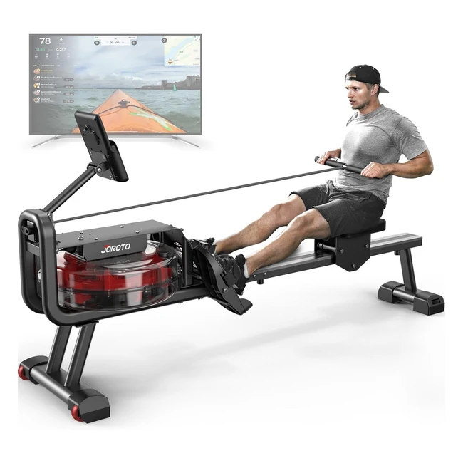 JOROTO MR23 Rowing Machine - Foldable Rower with Bluetooth - 300 lbs Weight Capacity