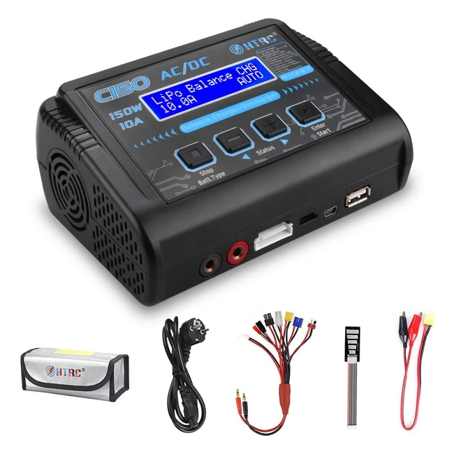 Chargeur Lipo 150W 10A 16S ACDC C150 Noir - Batterie Nicd Liion Life Nimh Lihv 