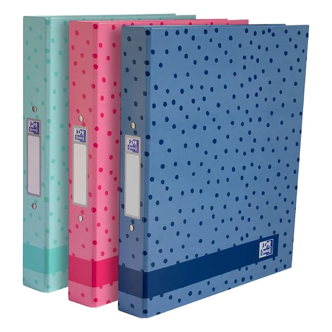 Durable Oxford A4 Ring Binder Spots - Pack of 3 Folders