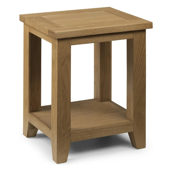 Table d'appoint Astoria chêne - Etagère inférieure - Cadre épais et durable