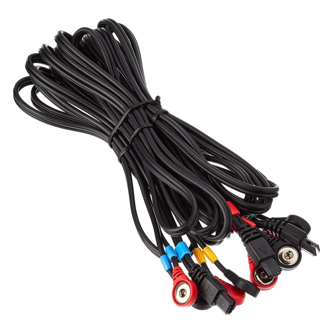 Cables Compex a presin Snap color negro talla nica pack de 4