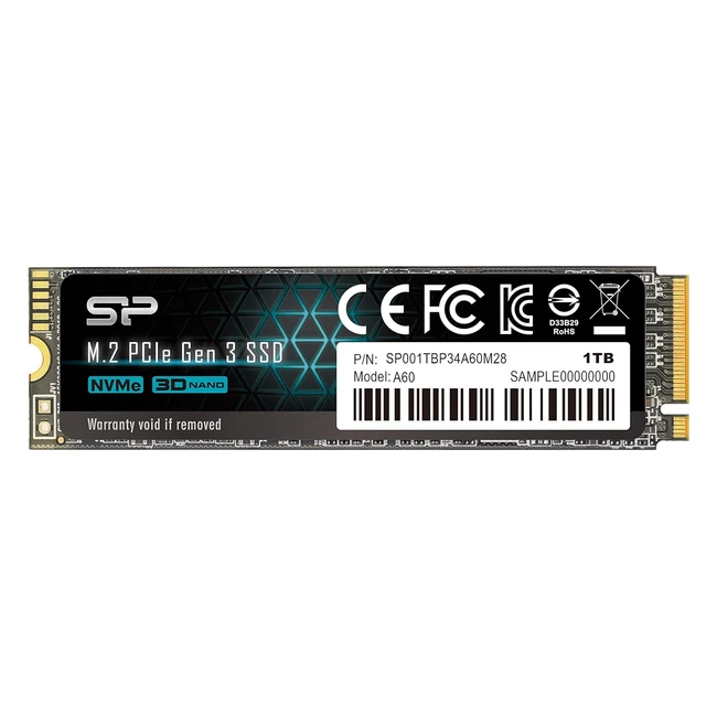 Silicon Power SSD Ace A60 PCIe x4 NVMe 1TB - Alta velocit e prestazioni