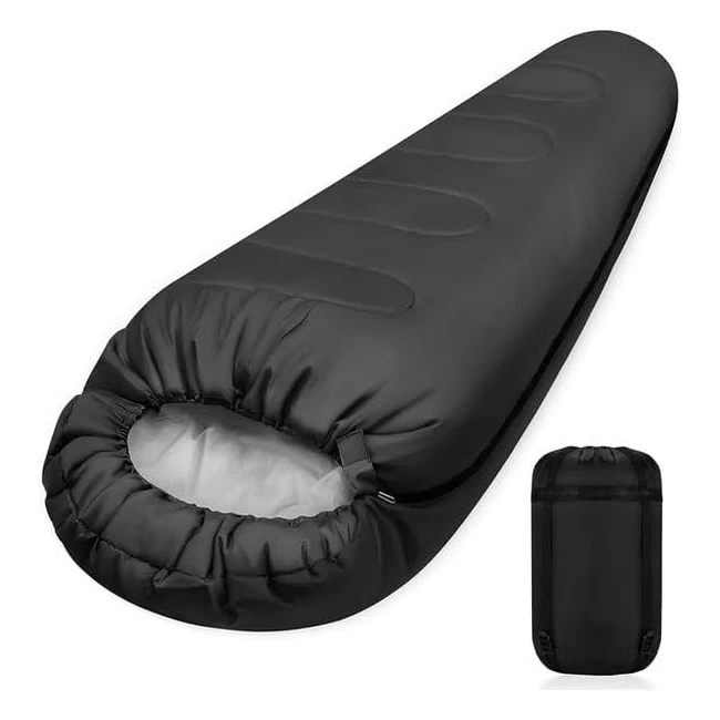 Ultralight 4 Season Single Person Sleeping Bag for Camping - Warm  Lightweight