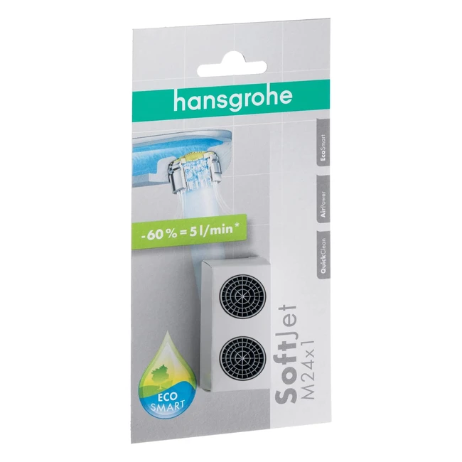 Hansgrohe Ersatzteil Softjet Wassersparender Strahlregler Set mit Durchflussbegrenzer 5 l/min Multicolor