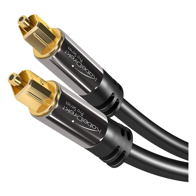 6m Toslink Optical Audio Cable for Soundbars - High Quality, Immune to Interference
