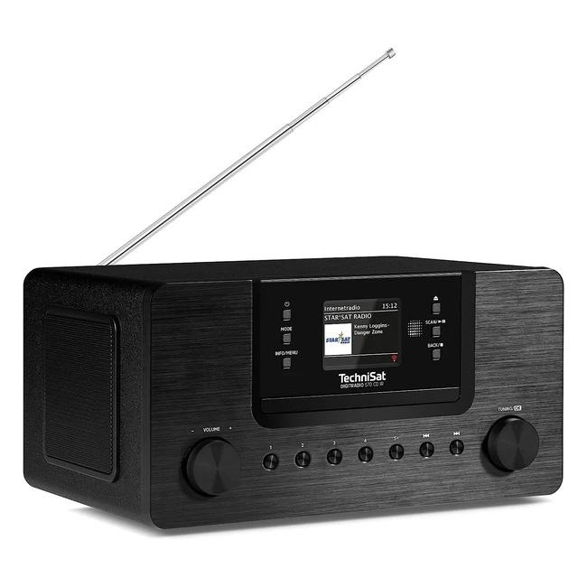 Radio Internet Technisat Digitradio 570 CD IR - Lecteur CD WiFi FM Bluetooth Spotify - Noir