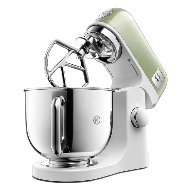 Kenwood kMix Stand Mixer for Baking - Stylish Kitchen Mixer with K-Beater, Dough Hook, and Whisk - 5L Stainless Steel Bowl - Removable Splash Guard - 1000W - Green