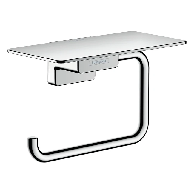hansgrohe Addstoris Roll Holder with Shelf - Chrome 41772000  Stylish Design E