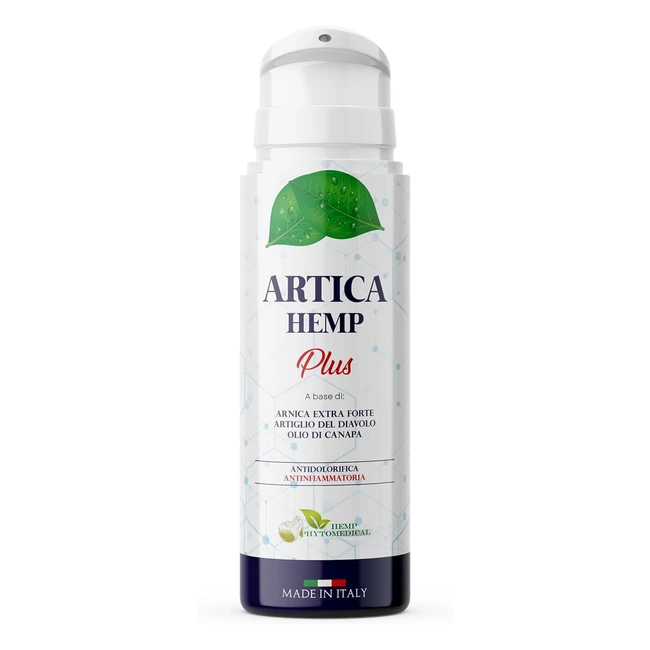 Crema Antidolorifica e Antinfiammatoria Artica Hemp Plus - Azione Rapida e Durat