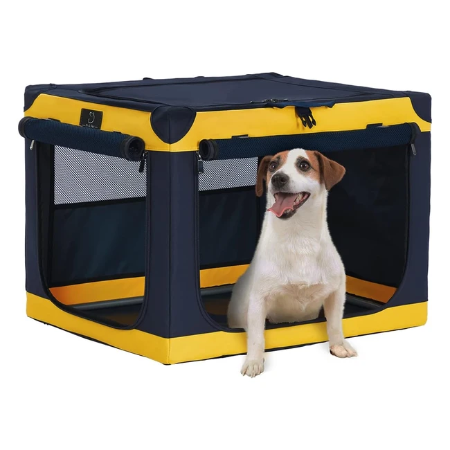Foldable Pet Soft Dog Crate | Durable Steel Frame | Washable Fabric | Indoor & Outdoor Use