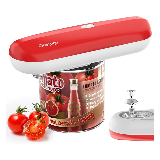 Electric Can Opener Oragerju TypeC Rechargeable Tin Openers for Arthritis Hands 