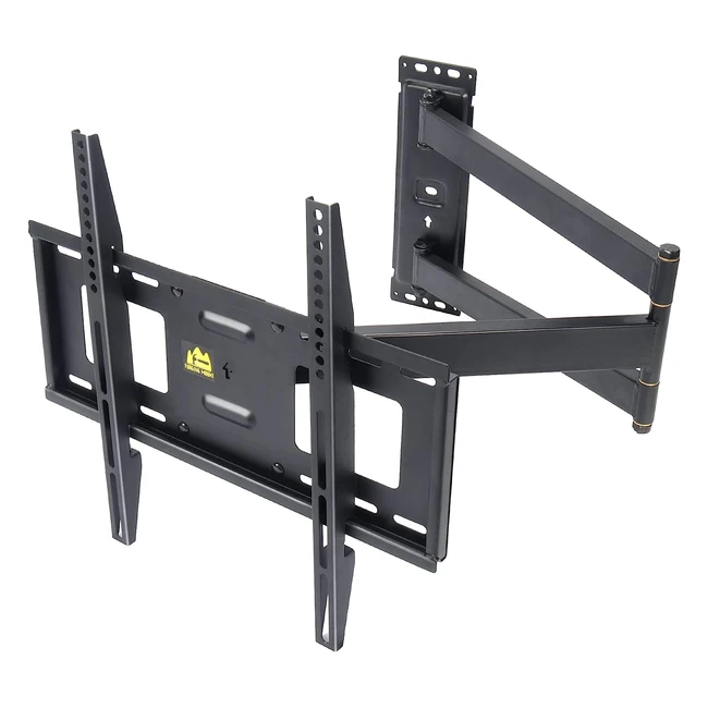 Support Mural TV d'Angle Longue Porte 23-60 Pouces - Extension 84cm - Supporte 40kg - VESA 400x400mm
